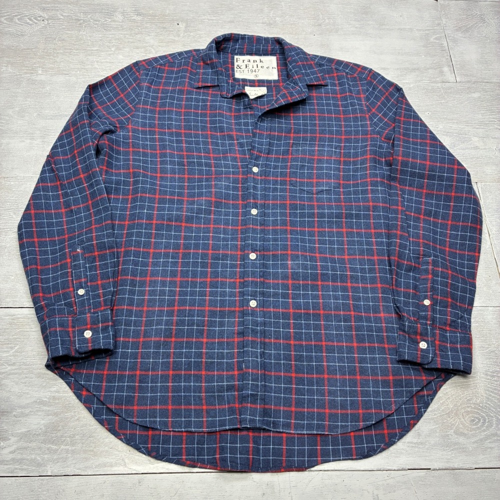 Frank & Eileen Eileen Shirt Women S Blue Red Plaid Cotton Woven Italy Button Up
